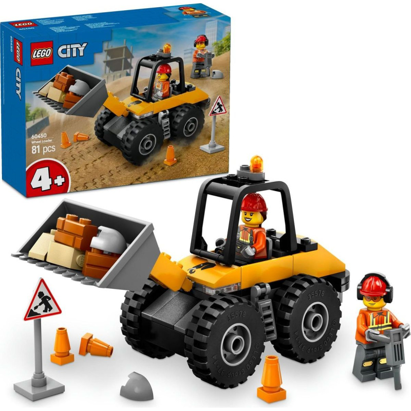 LEGO® City 60450 Žlutý kolový nakladač