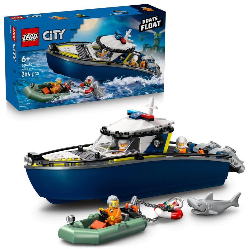 LEGO City Honička v policejní lodi