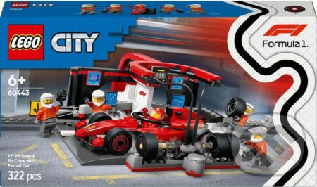 LEGO® City 60443 Zastávka v boxech F1® a personál s vozem Ferrari
