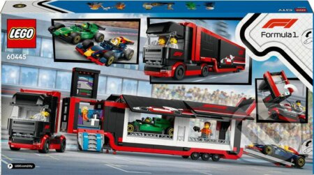 Lego City F1 Tahač s vozy RB20 a AMR24 F1