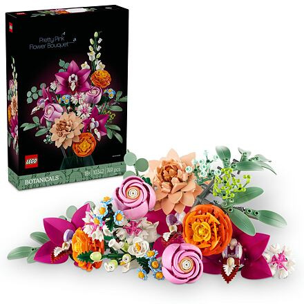 Lego Botanicals krásná kytice růžových květin