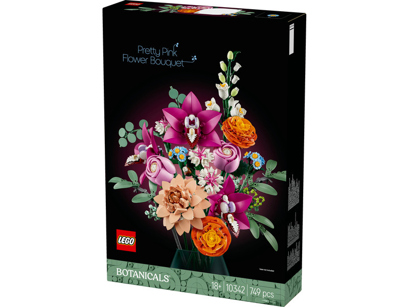 Lego Botanicals krásná kytice růžových květin