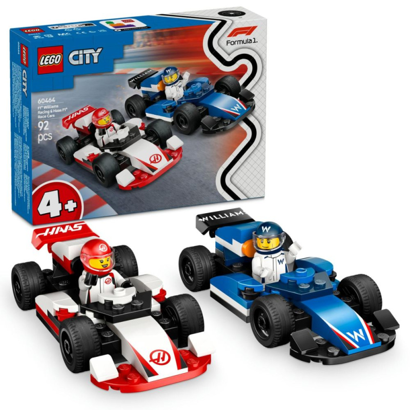 LEGO City 60464 Závodní vozy F1 Williams Racing a Haas F1