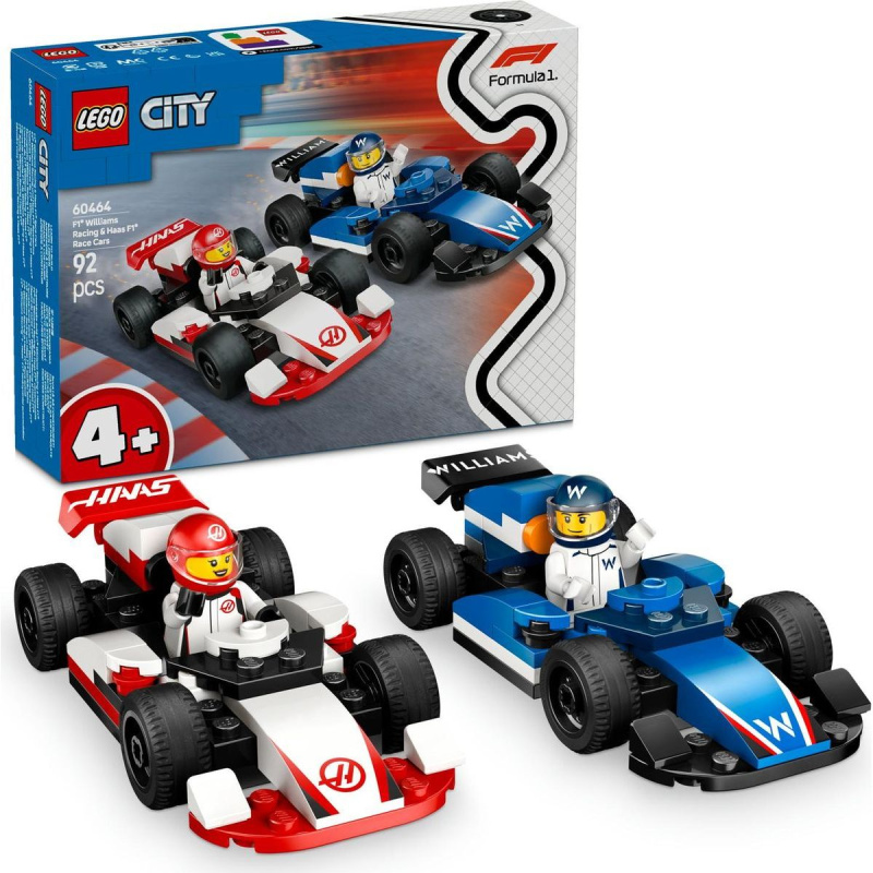 LEGO City 60464 Závodní vozy F1 Williams Racing a Haas F1