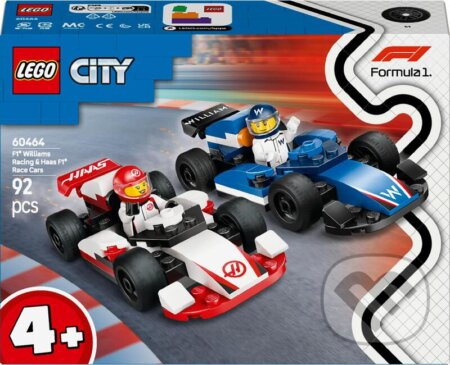 LEGO City 60464 Závodní vozy F1 Williams Racing a Haas F1