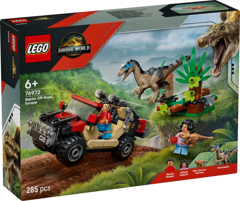 LEGO® Jurassic World 76972 Únik před raptorem v terénním autě