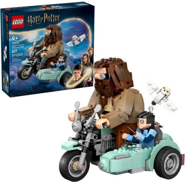 Jízda na motorce s Hagridem a Harrym