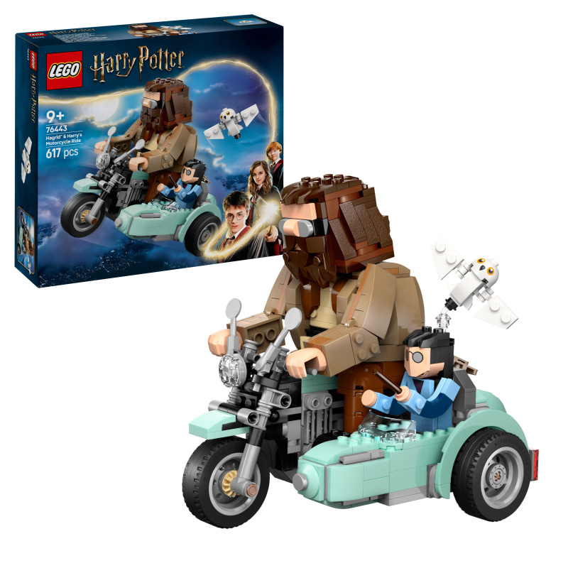 Jízda na motorce s Hagridem a Harrym