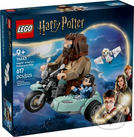 Jízda na motorce s Hagridem a Harrym