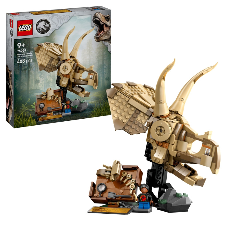 Lego Jurassic World dinosauří lebka triceratopse