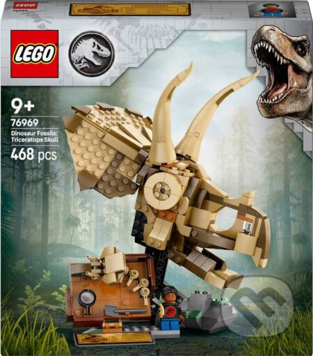 Lego Jurassic World dinosauří lebka triceratopse