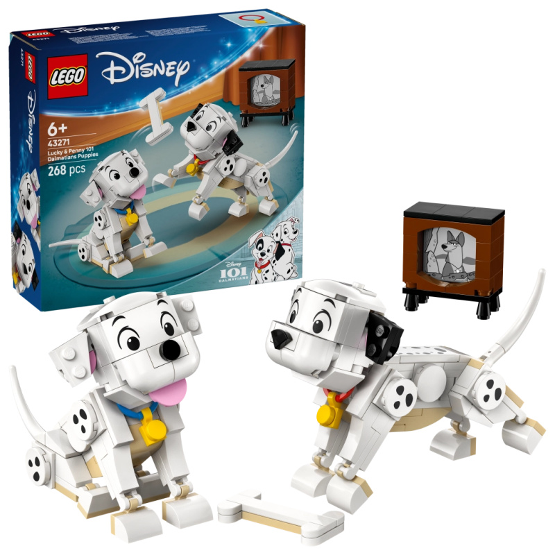 LEGO® │ Disney 43271 Štěňátka Štístko a Penny z filmu 101 dalmatinů
