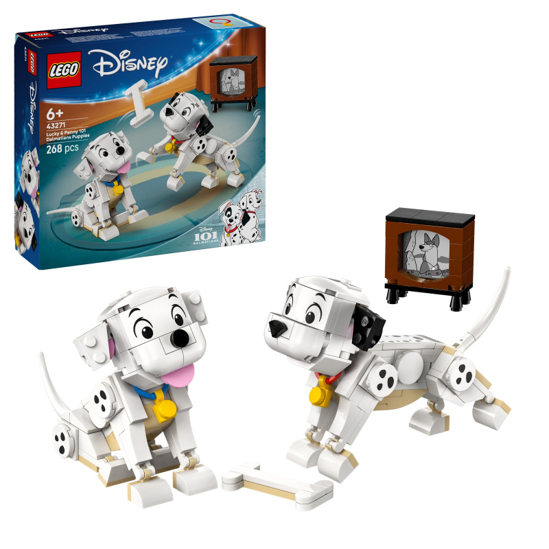 LEGO® │ Disney 43271 Štěňátka Štístko a Penny z filmu 101 dalmatinů