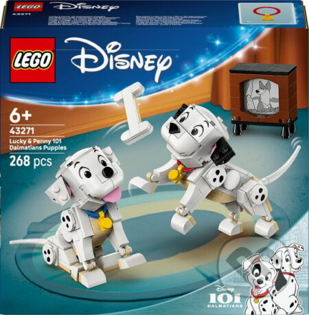 LEGO® │ Disney 43271 Štěňátka Štístko a Penny z filmu 101 dalmatinů
