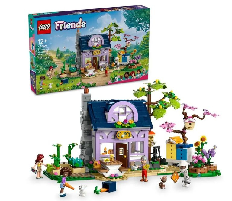 Dům přátel LEGO a zahrada květin