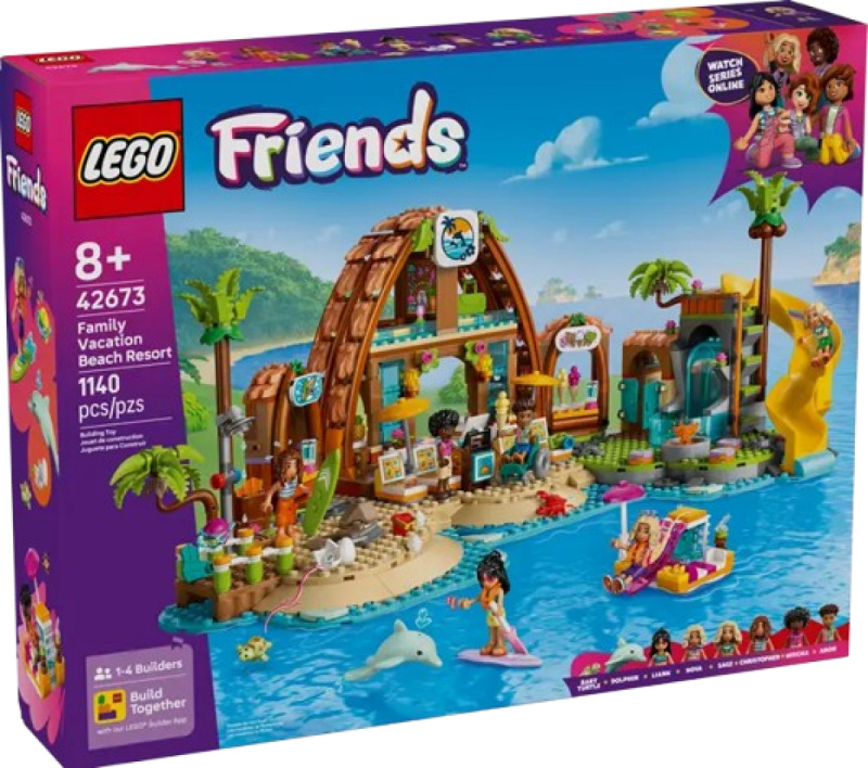 LEGO® Friends 42673 Rodinná dovolená u pláže