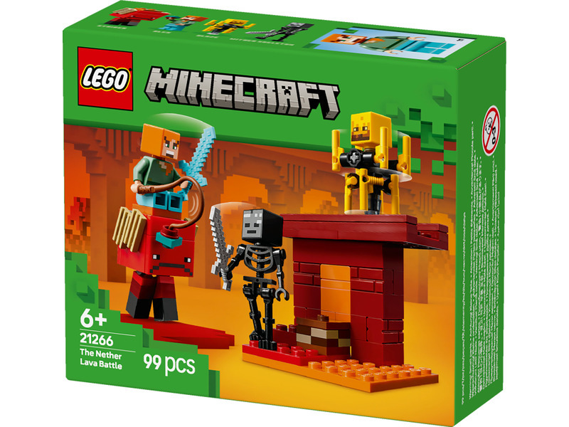 LEGO® Minecraft® 21266 Lávová bitva v Netheru