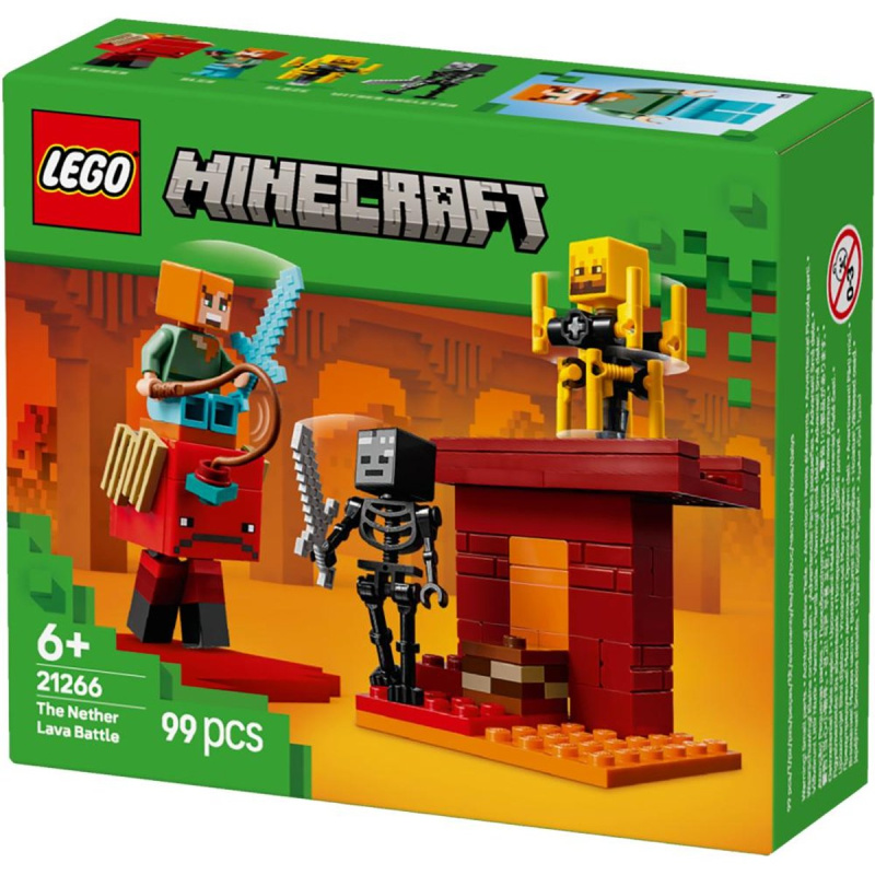 LEGO® Minecraft® 21266 Lávová bitva v Netheru
