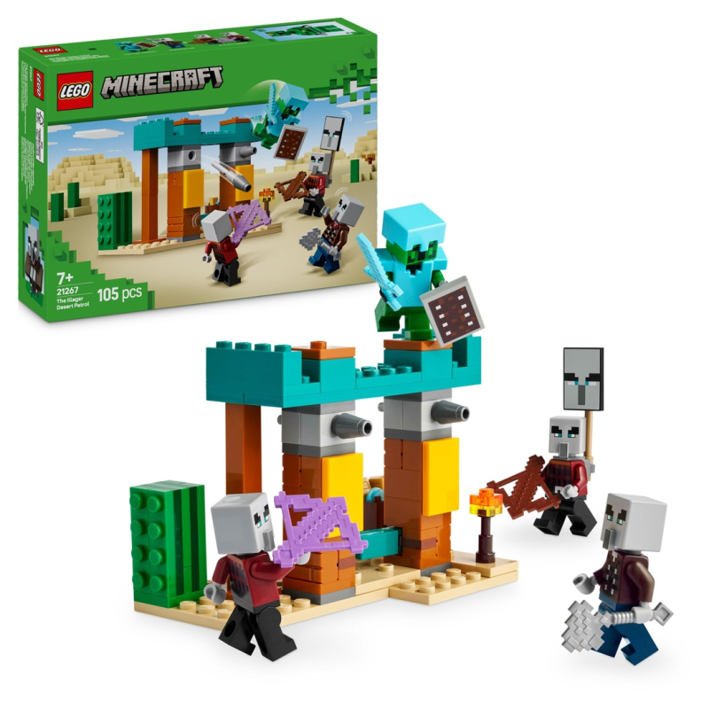 LEGO® Minecraft 21267 Pouštní hlídka zákeřníků