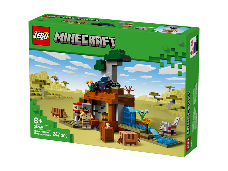 LEGO® Minecraft 21269 Výprava do dolu a pásovec