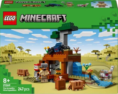 LEGO® Minecraft 21269 Výprava do dolu a pásovec