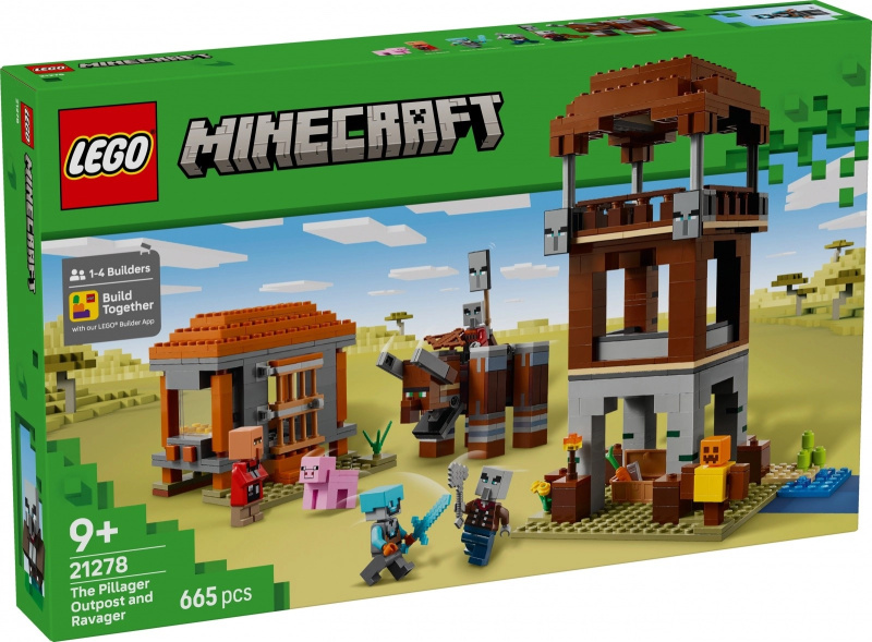 LEGO® Minecraft® 21278 Základna plenitelů a Ničitel