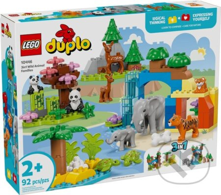 Kostky DUPLO Rodiny divokých zvířat 3 v 1