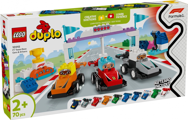 LEGO DUPLO 10445 Závodní auta a řidiči týmu F1