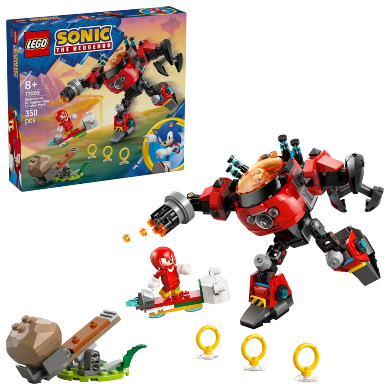 LEGO® Sonic the Hedgehog™ 77005 Knuckles vs. Dr. Eggman: Robotický oblek Egg Crusher