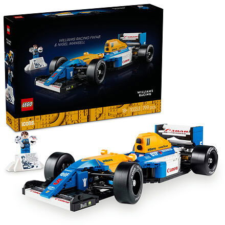 Kostky LEGO Icons Williams Racing FW14B a Nigel Mansell