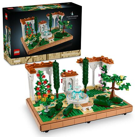 Fontána v zahradě LEGO Icons