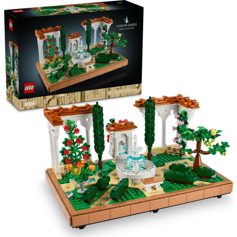 Fontána v zahradě LEGO Icons