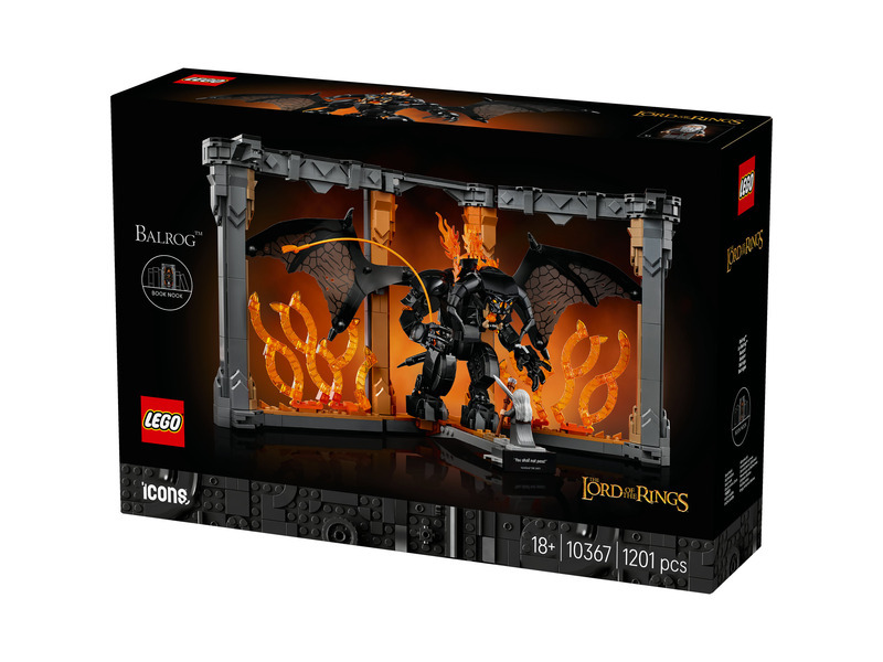 LEGO® Icons 10367 Knižní zarážka: Pán prstenů – Balrog™