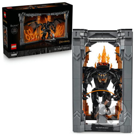 LEGO® Icons 10367 Knižní zarážka: Pán prstenů – Balrog™