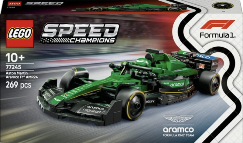 Kolekce LEGO Speed Champions Aston Martin Aramco F1 AMR24