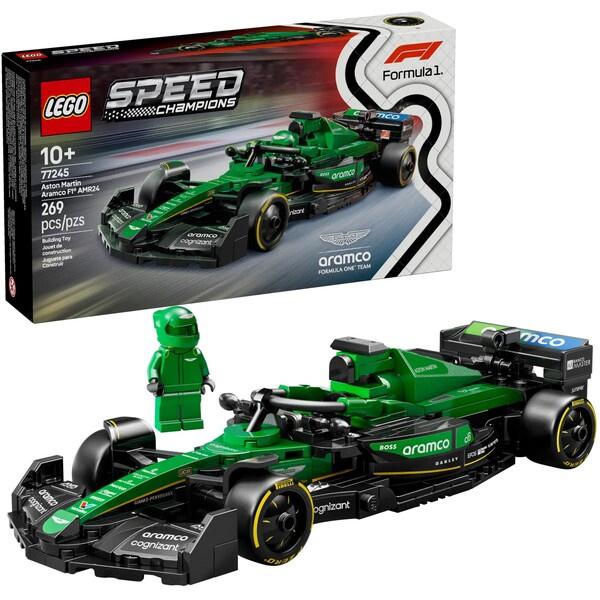 Kolekce LEGO Speed Champions Aston Martin Aramco F1 AMR24