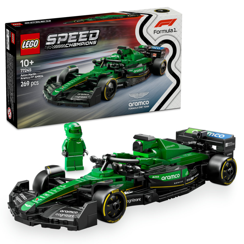 Kolekce LEGO Speed Champions Aston Martin Aramco F1 AMR24