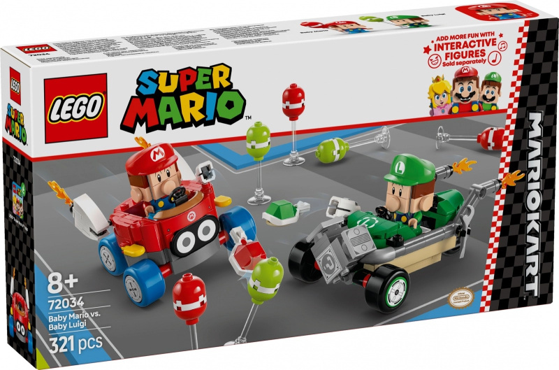 LEGO® Super Mario™ 72034 Mario Kart™ – Baby Mario vs. Baby Luigi