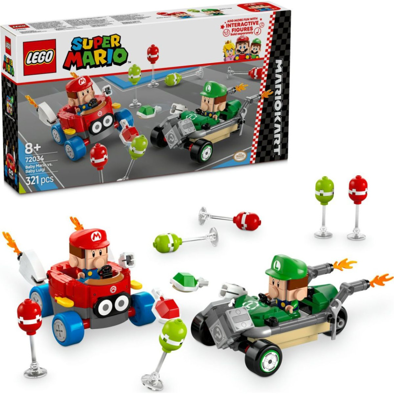 LEGO® Super Mario™ 72034 Mario Kart™ – Baby Mario vs. Baby Luigi