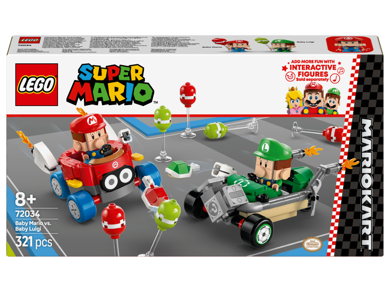LEGO® Super Mario™ 72034 Mario Kart™ – Baby Mario vs. Baby Luigi