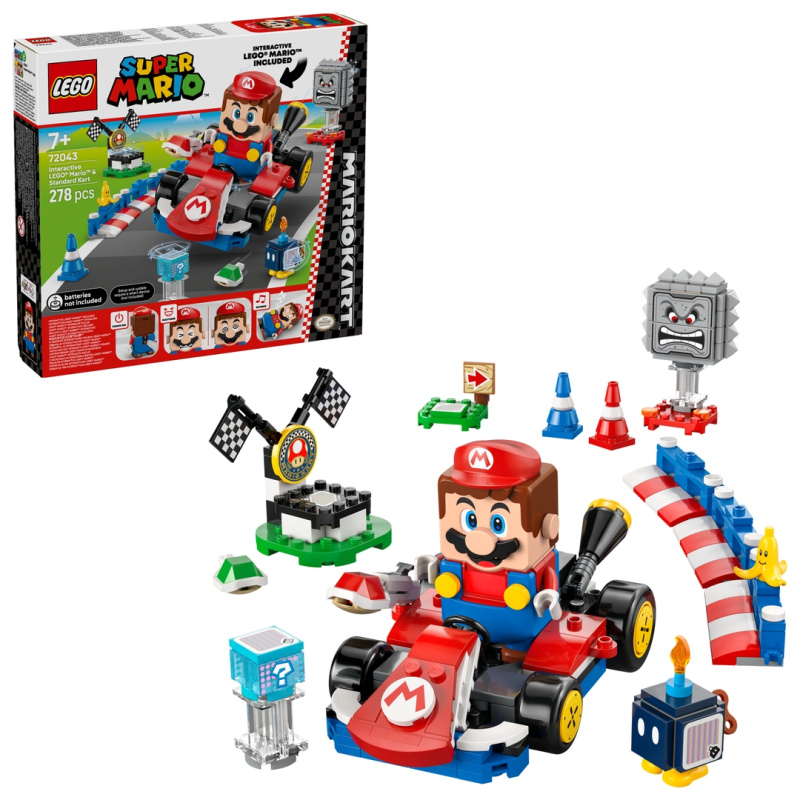 LEGO® Super Mario™ 72043 Mario Kart™ – Interaktivní LEGO® Mario™ a Standard Kart