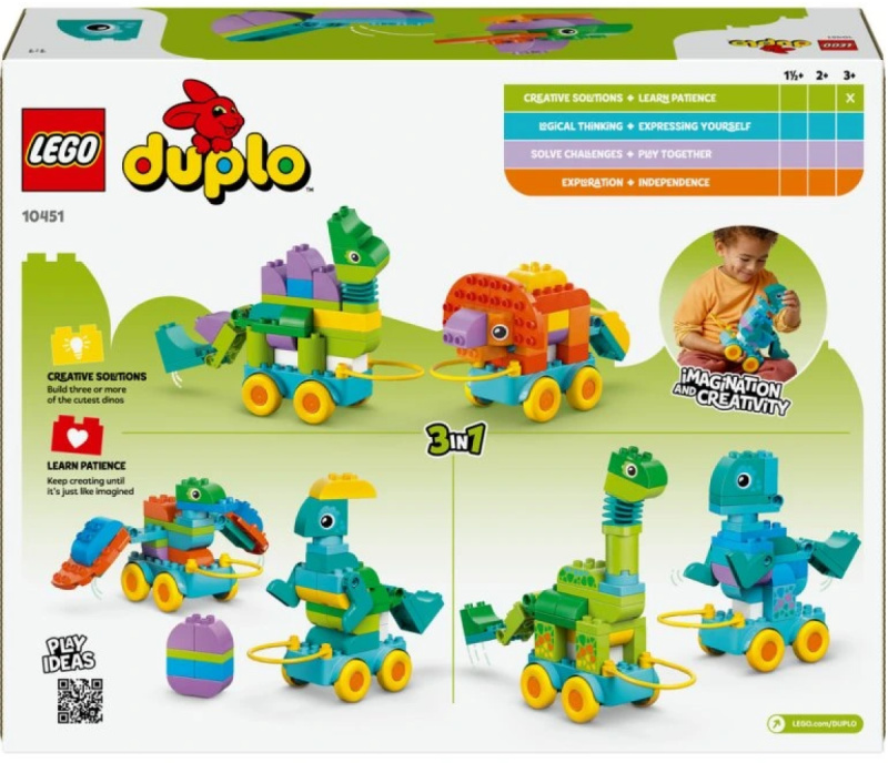LEGO® DUPLO® 10451 3 v 1: Dinosauři na kolečkách