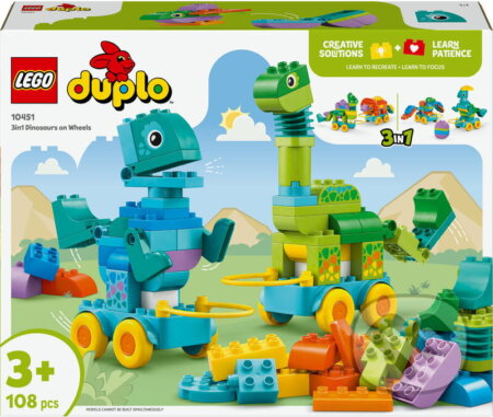 LEGO® DUPLO® 10451 3 v 1: Dinosauři na kolečkách