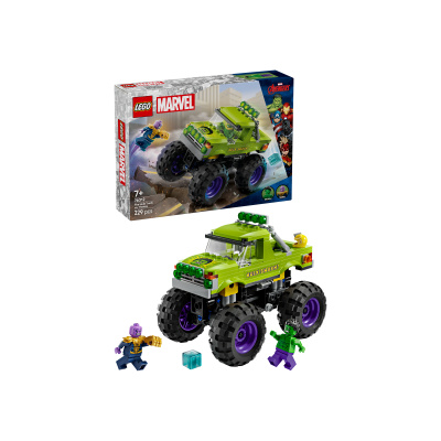 Lego Marvel hulkův truck vs thanos