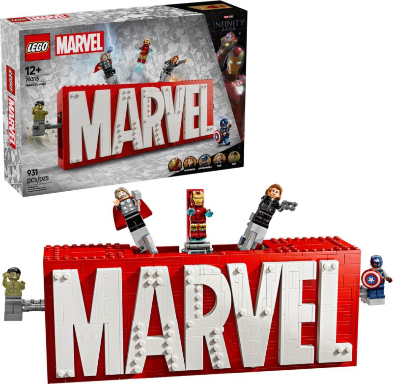 Kolekcionářský model LEGO Marvel s minifigurkami hrdinů