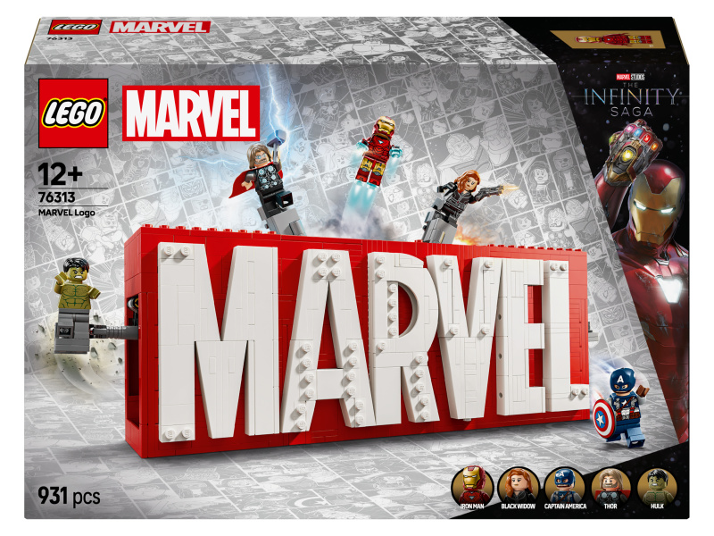 Kolekcionářský model LEGO Marvel s minifigurkami hrdinů