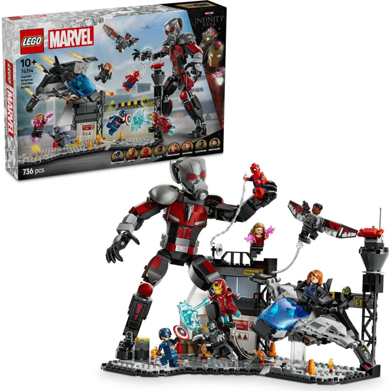 Kapitán Amerika: Občanská válka - bitva LEGO Marvel
