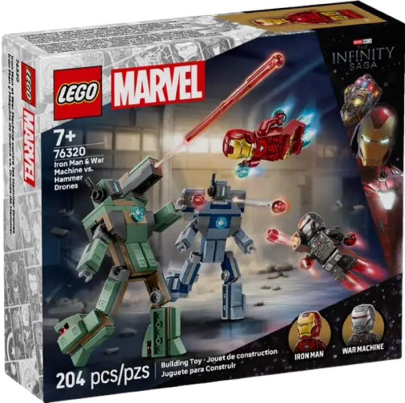 LEGO® | Marvel 76320 Iron Man a War Machine vs. Hammerovy Drony