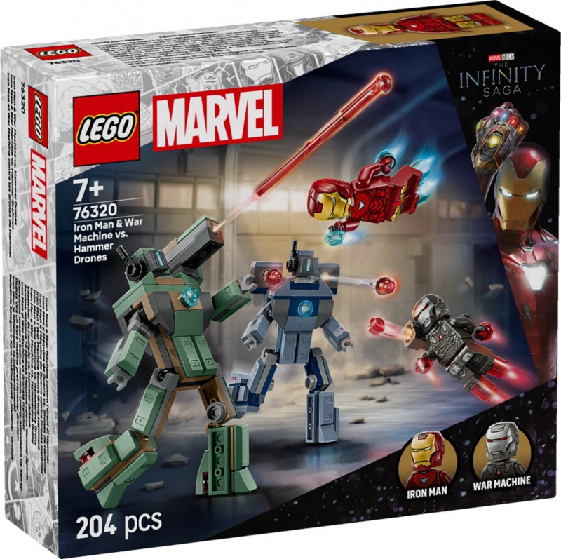 LEGO® | Marvel 76320 Iron Man a War Machine vs. Hammerovy Drony