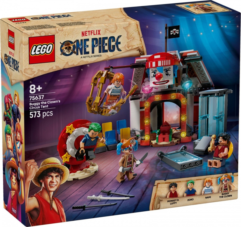 LEGO® ONE PIECE 75637 Klaun Buggy a jeho cirkusový stan